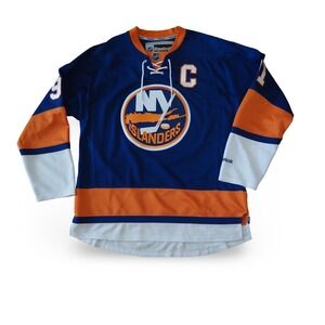 Reebok New York Islanders John Tavares 91 Captain NHL Hockey Jersey Mens XL Blue